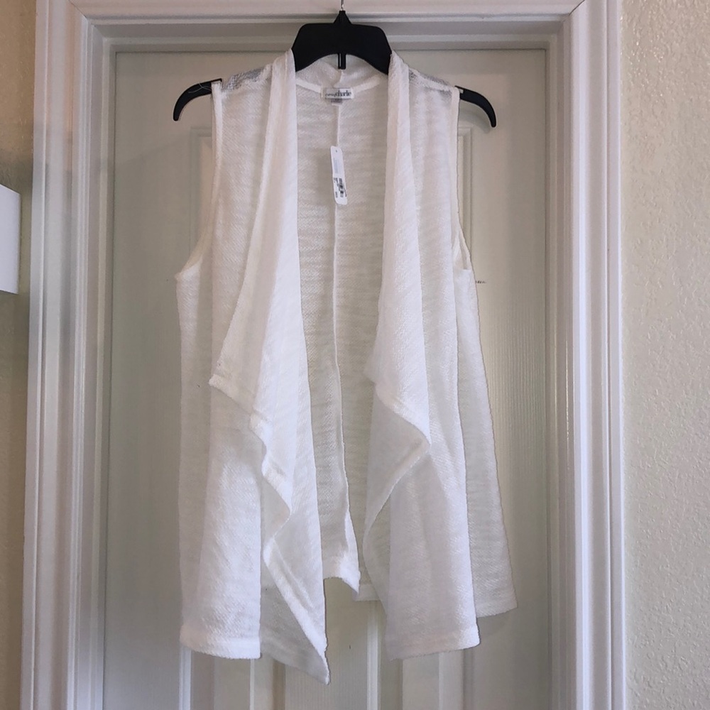 Charming Charlie Ivory Sweater Vest